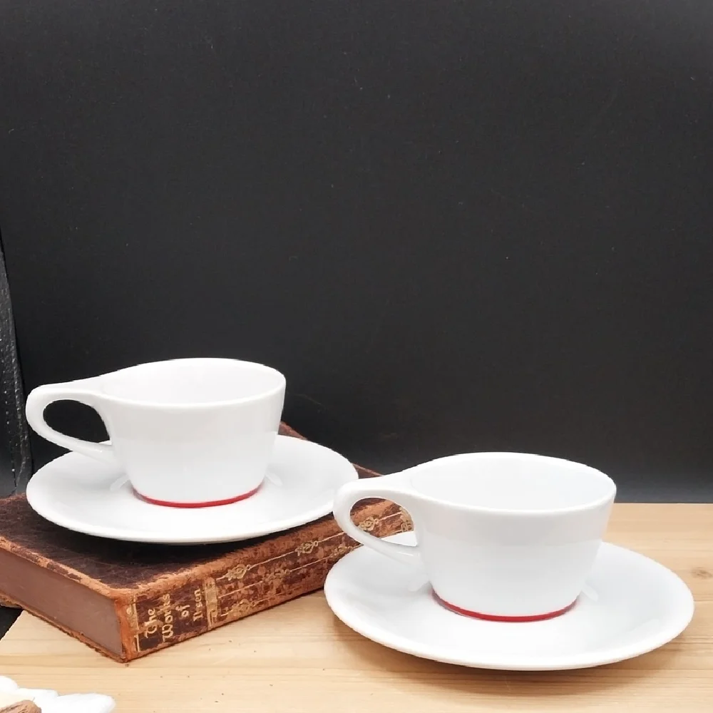 Set Of 2 Black Cat Project notNeutral Intelligentsia Cappaccino Coffee Mugs - Picture 4 of 11
